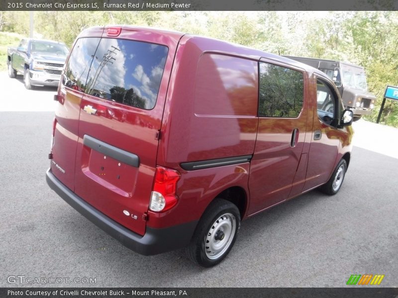 Furnace Red / Medium Pewter 2015 Chevrolet City Express LS
