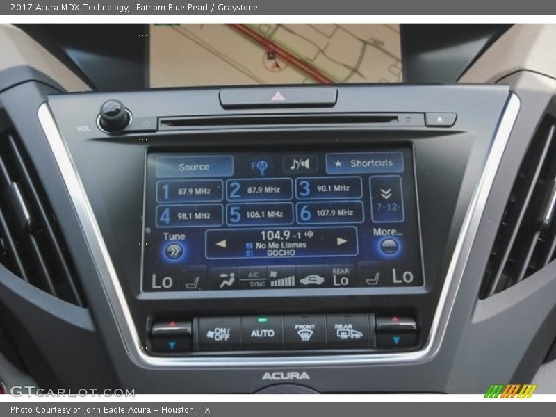 Fathom Blue Pearl / Graystone 2017 Acura MDX Technology