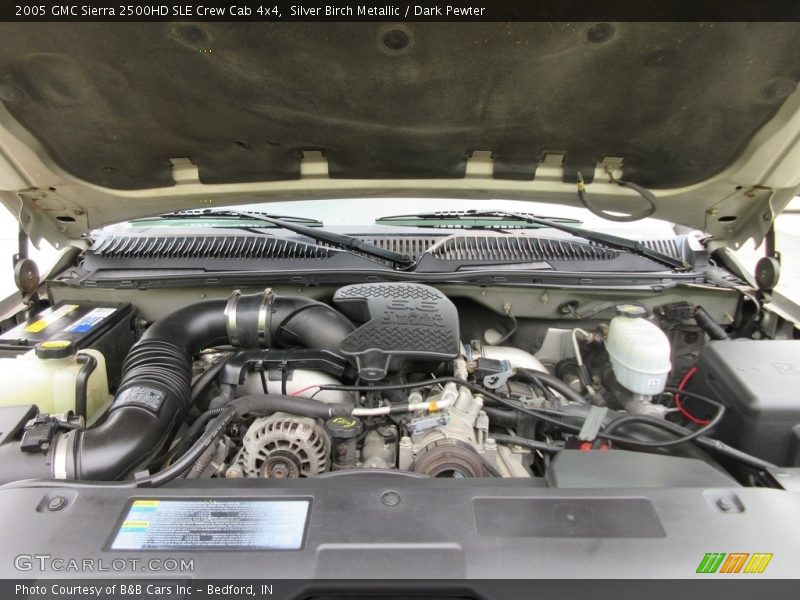 Silver Birch Metallic / Dark Pewter 2005 GMC Sierra 2500HD SLE Crew Cab 4x4