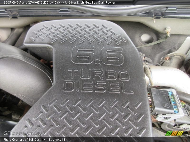 Silver Birch Metallic / Dark Pewter 2005 GMC Sierra 2500HD SLE Crew Cab 4x4