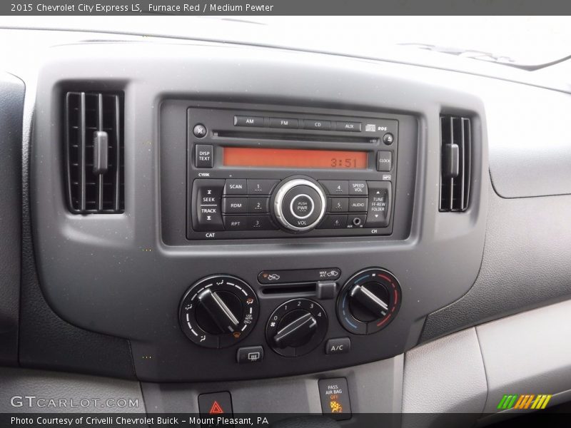 Furnace Red / Medium Pewter 2015 Chevrolet City Express LS