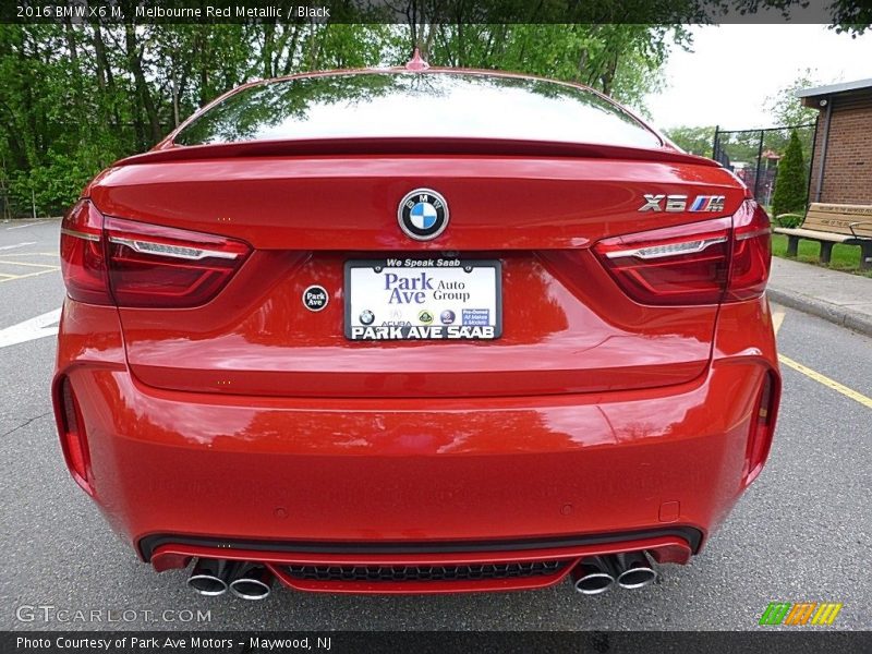 Melbourne Red Metallic / Black 2016 BMW X6 M