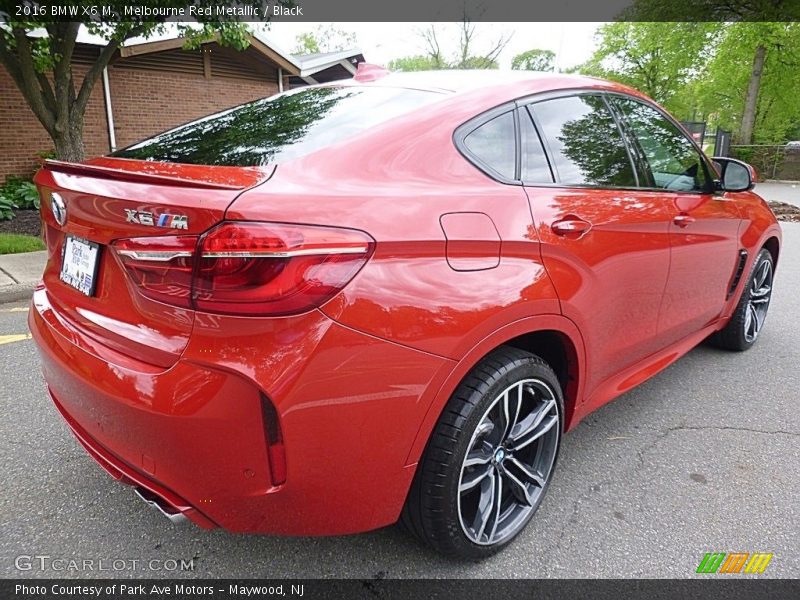 Melbourne Red Metallic / Black 2016 BMW X6 M