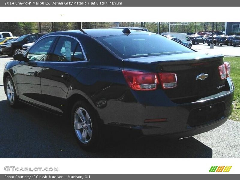 Ashen Gray Metallic / Jet Black/Titanium 2014 Chevrolet Malibu LS