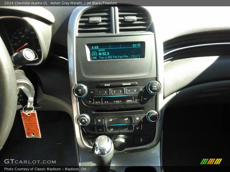 Ashen Gray Metallic / Jet Black/Titanium 2014 Chevrolet Malibu LS