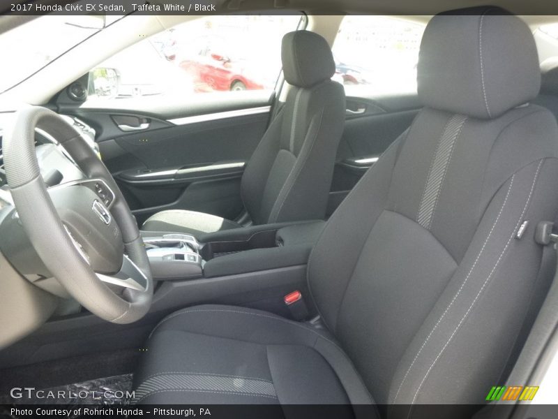 Taffeta White / Black 2017 Honda Civic EX Sedan