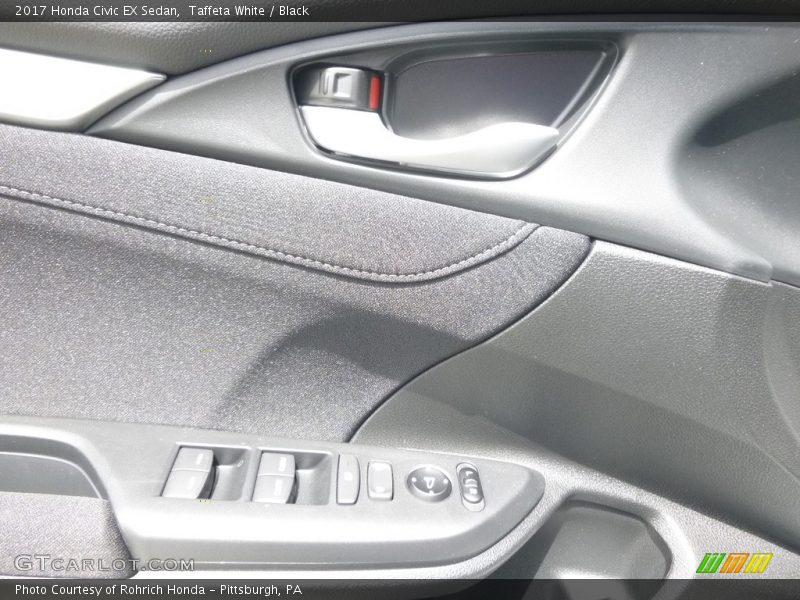 Taffeta White / Black 2017 Honda Civic EX Sedan