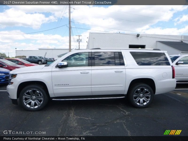 Iridescent Pearl Tricoat / Cocoa/Dune 2017 Chevrolet Suburban Premier 4WD