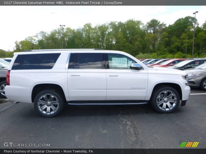 Iridescent Pearl Tricoat / Cocoa/Dune 2017 Chevrolet Suburban Premier 4WD