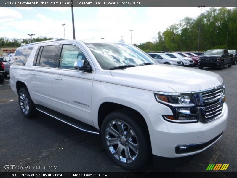 Iridescent Pearl Tricoat / Cocoa/Dune 2017 Chevrolet Suburban Premier 4WD
