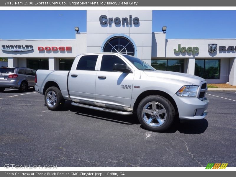 Bright Silver Metallic / Black/Diesel Gray 2013 Ram 1500 Express Crew Cab