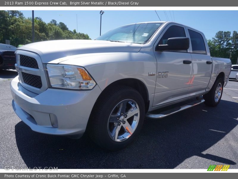 Bright Silver Metallic / Black/Diesel Gray 2013 Ram 1500 Express Crew Cab