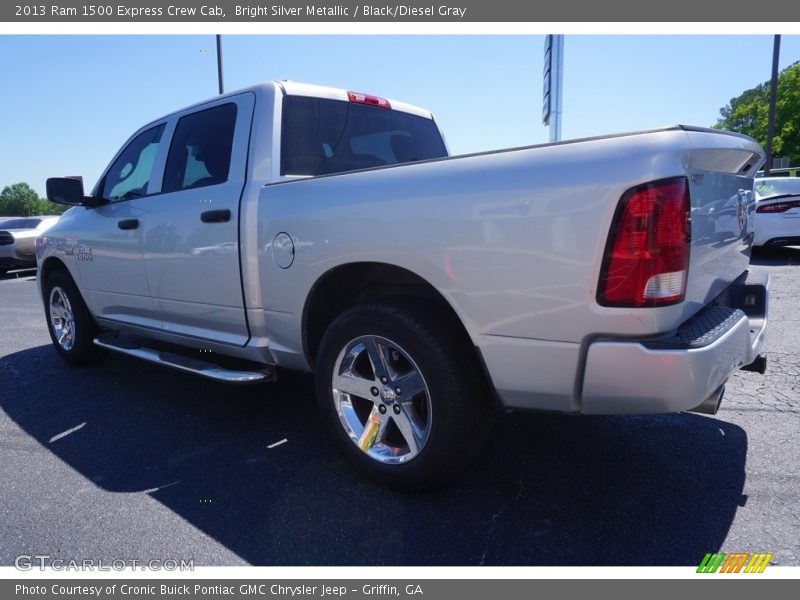 Bright Silver Metallic / Black/Diesel Gray 2013 Ram 1500 Express Crew Cab