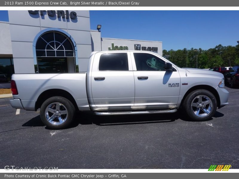 Bright Silver Metallic / Black/Diesel Gray 2013 Ram 1500 Express Crew Cab