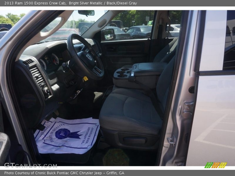 Bright Silver Metallic / Black/Diesel Gray 2013 Ram 1500 Express Crew Cab