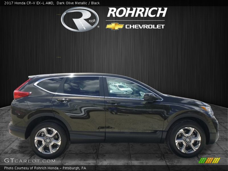 Dark Olive Metallic / Black 2017 Honda CR-V EX-L AWD