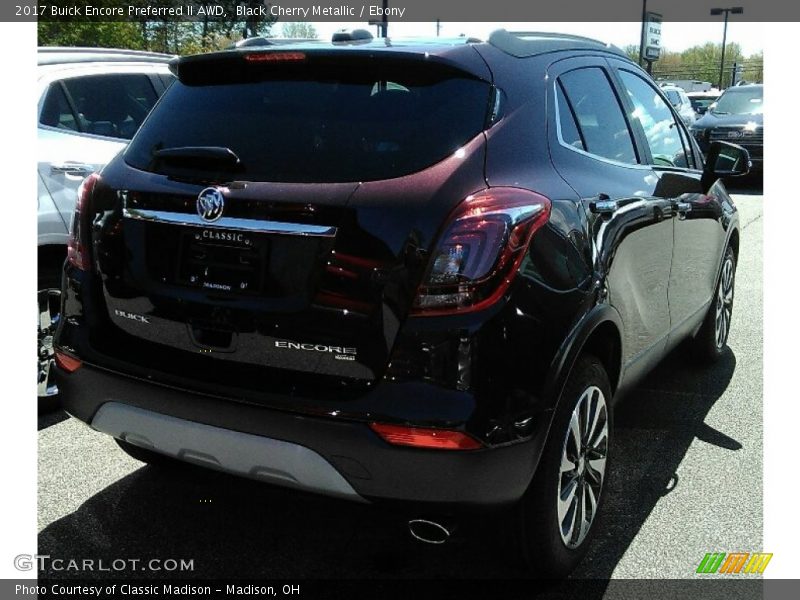 Black Cherry Metallic / Ebony 2017 Buick Encore Preferred II AWD