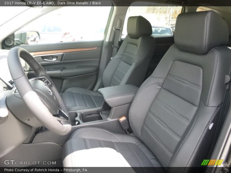 Dark Olive Metallic / Black 2017 Honda CR-V EX-L AWD