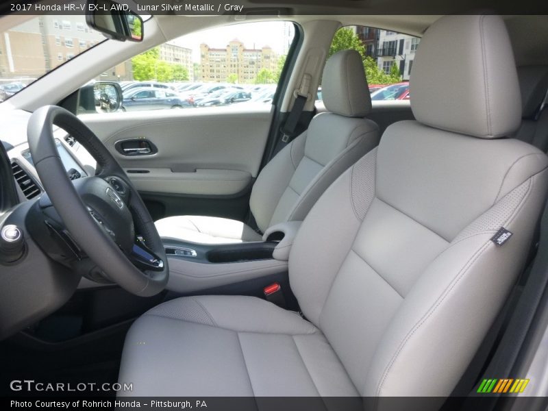 Lunar Silver Metallic / Gray 2017 Honda HR-V EX-L AWD