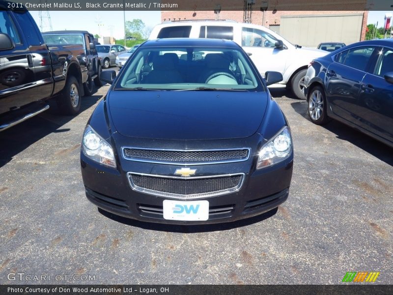 Black Granite Metallic / Titanium 2011 Chevrolet Malibu LS