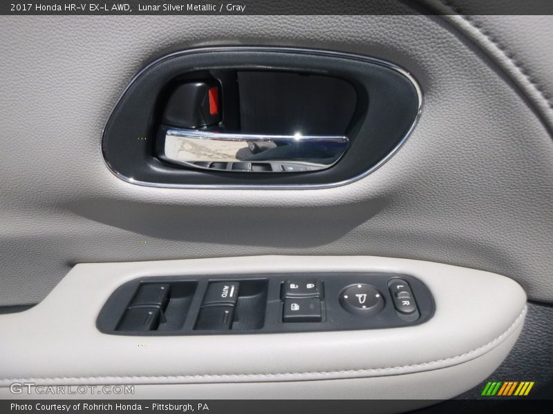 Lunar Silver Metallic / Gray 2017 Honda HR-V EX-L AWD