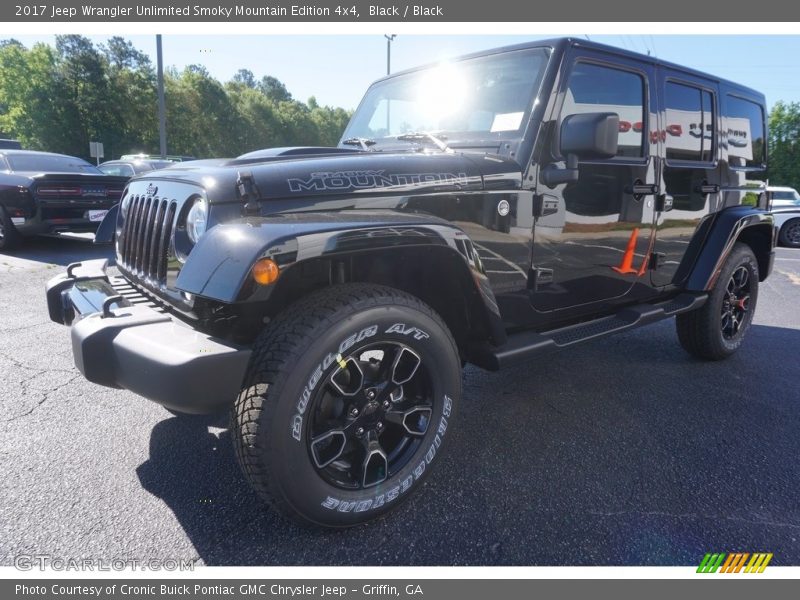 Black / Black 2017 Jeep Wrangler Unlimited Smoky Mountain Edition 4x4