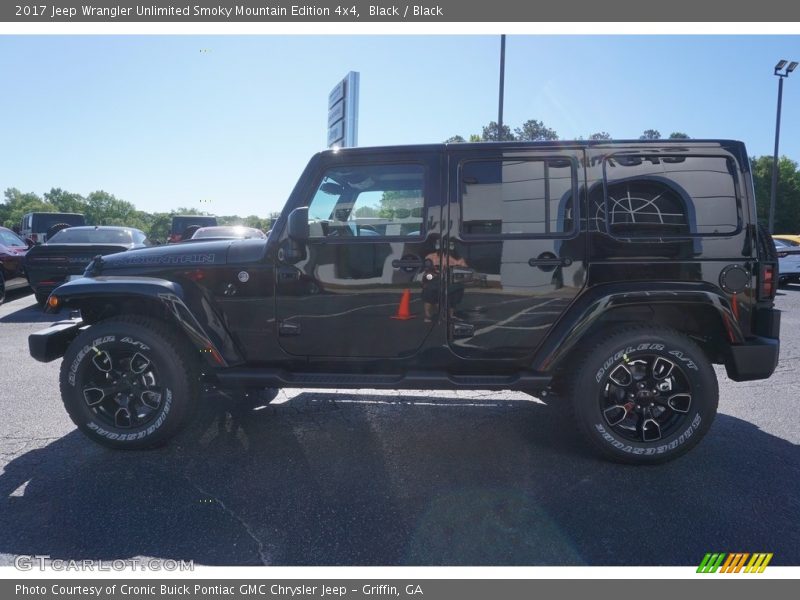 Black / Black 2017 Jeep Wrangler Unlimited Smoky Mountain Edition 4x4