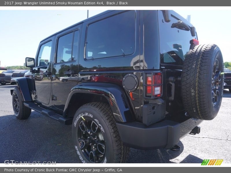 Black / Black 2017 Jeep Wrangler Unlimited Smoky Mountain Edition 4x4