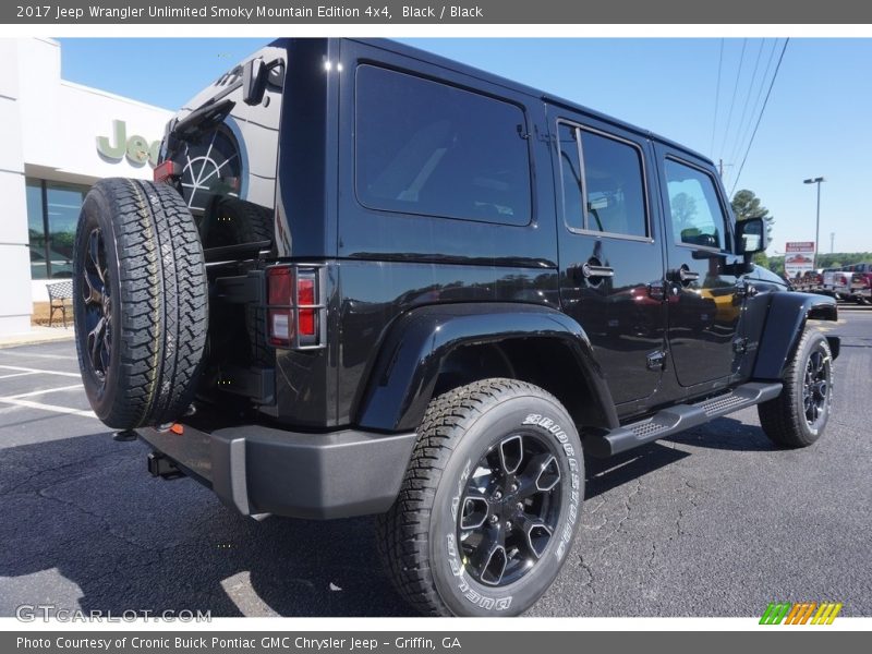 Black / Black 2017 Jeep Wrangler Unlimited Smoky Mountain Edition 4x4