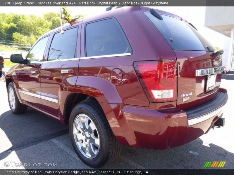 Red Rock Crystal Pearl / Dark Khaki/Light Graystone 2008 Jeep Grand Cherokee Overland 4x4