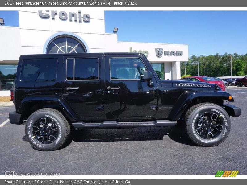 Black / Black 2017 Jeep Wrangler Unlimited Smoky Mountain Edition 4x4