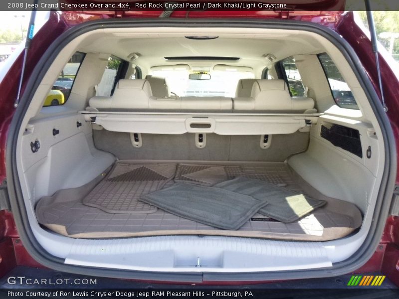 Red Rock Crystal Pearl / Dark Khaki/Light Graystone 2008 Jeep Grand Cherokee Overland 4x4