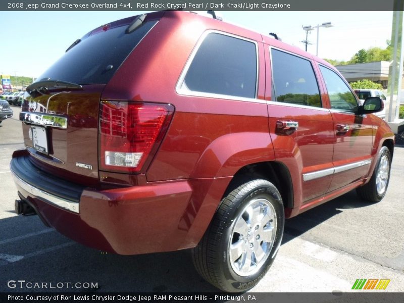 Red Rock Crystal Pearl / Dark Khaki/Light Graystone 2008 Jeep Grand Cherokee Overland 4x4
