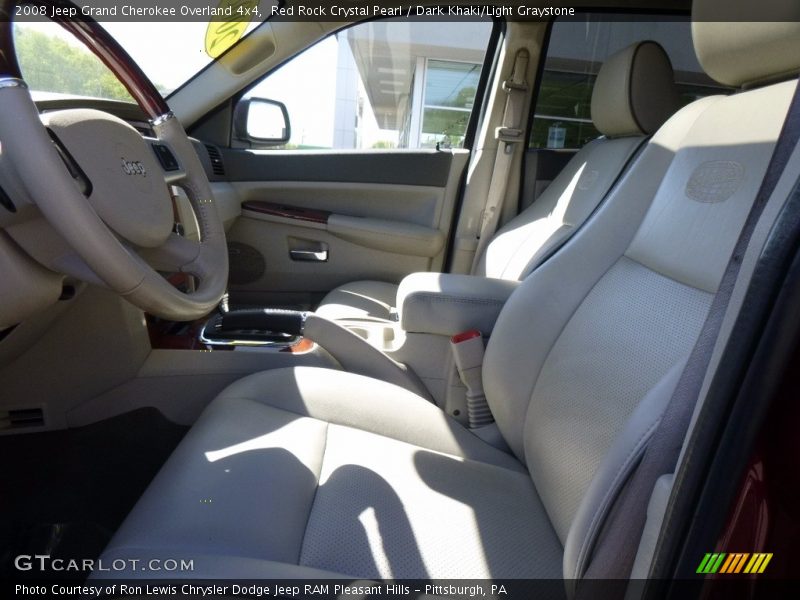 Red Rock Crystal Pearl / Dark Khaki/Light Graystone 2008 Jeep Grand Cherokee Overland 4x4