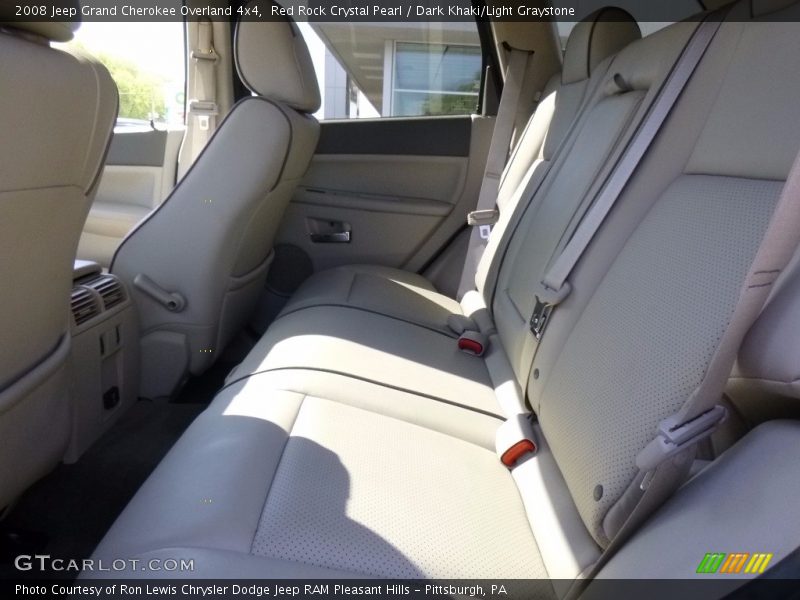 Red Rock Crystal Pearl / Dark Khaki/Light Graystone 2008 Jeep Grand Cherokee Overland 4x4