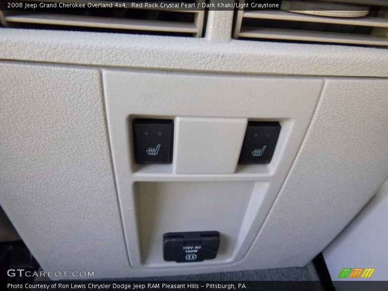 Red Rock Crystal Pearl / Dark Khaki/Light Graystone 2008 Jeep Grand Cherokee Overland 4x4