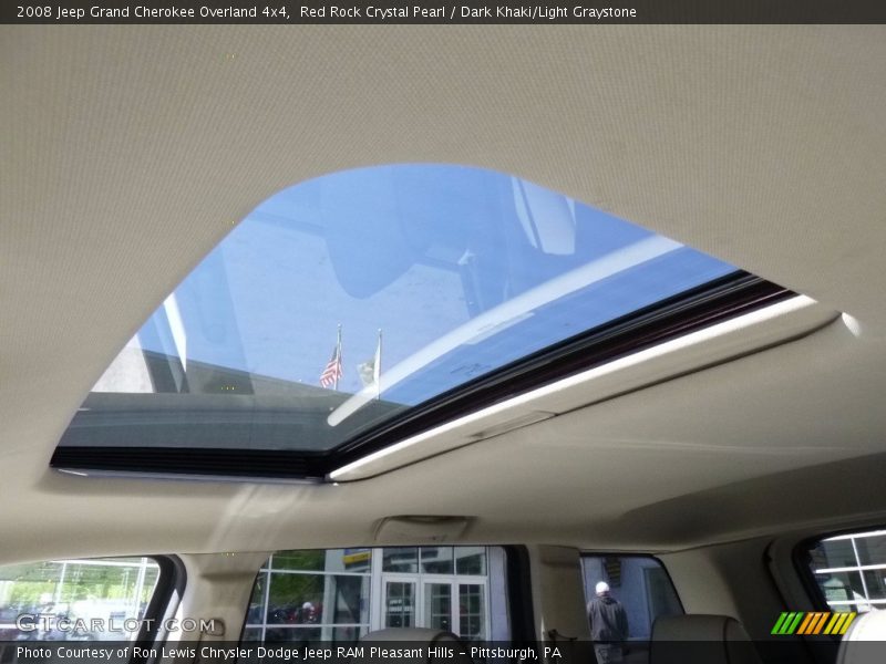 Red Rock Crystal Pearl / Dark Khaki/Light Graystone 2008 Jeep Grand Cherokee Overland 4x4
