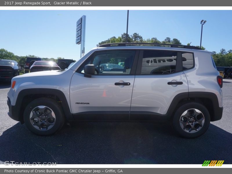 Glacier Metallic / Black 2017 Jeep Renegade Sport