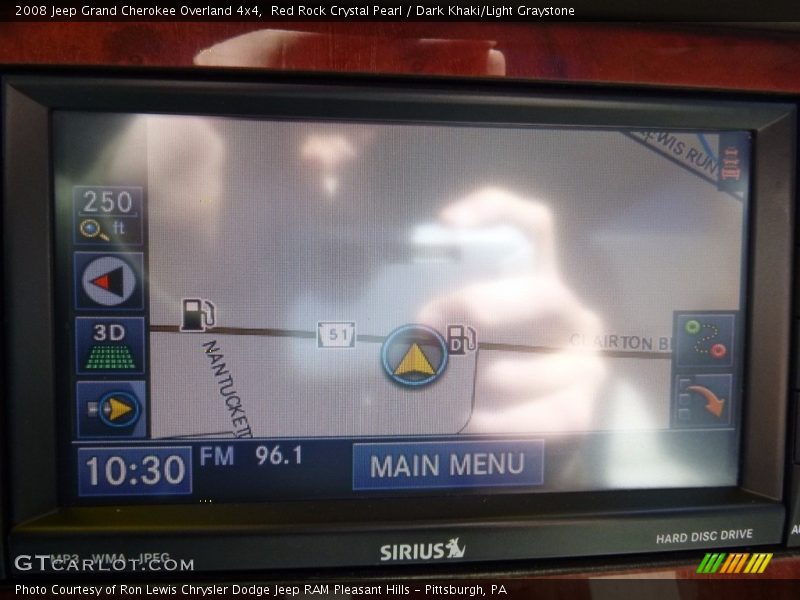 Red Rock Crystal Pearl / Dark Khaki/Light Graystone 2008 Jeep Grand Cherokee Overland 4x4