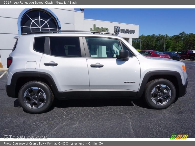 Glacier Metallic / Black 2017 Jeep Renegade Sport