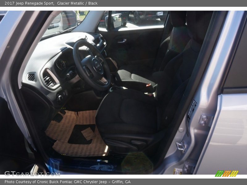 Glacier Metallic / Black 2017 Jeep Renegade Sport