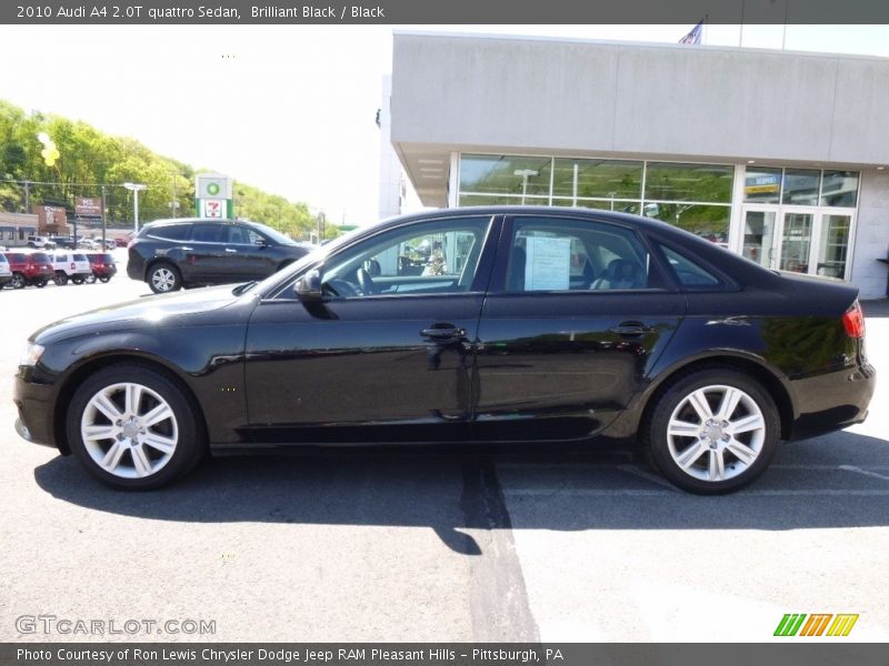 Brilliant Black / Black 2010 Audi A4 2.0T quattro Sedan