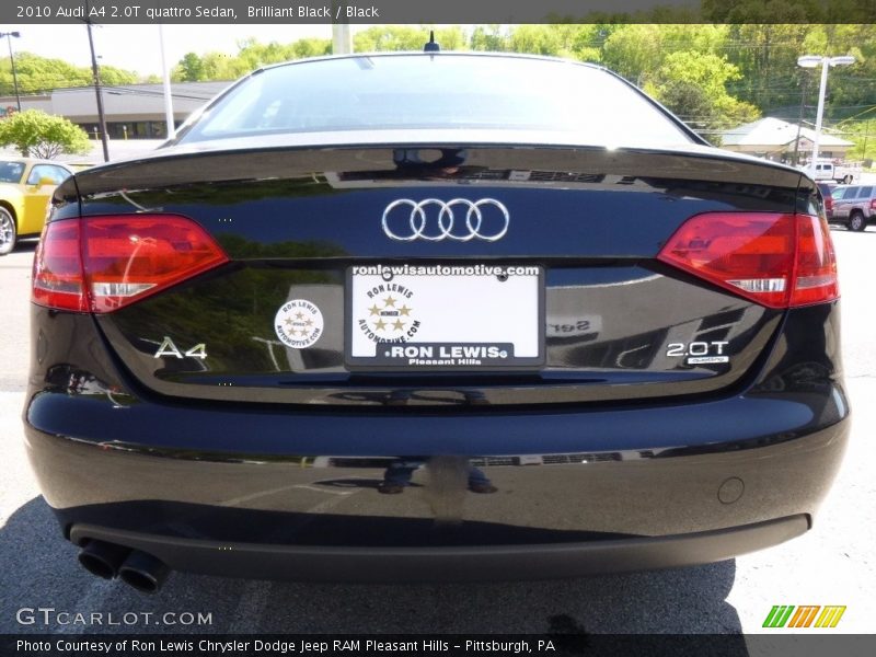 Brilliant Black / Black 2010 Audi A4 2.0T quattro Sedan
