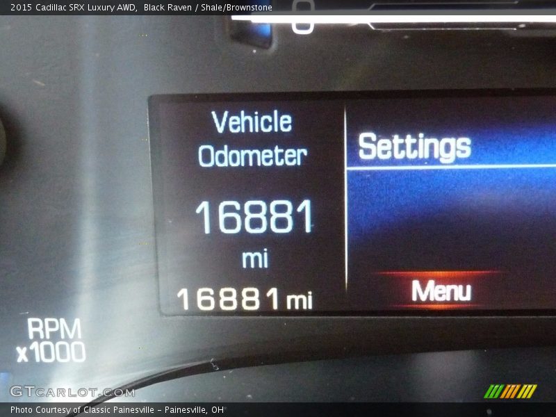 Black Raven / Shale/Brownstone 2015 Cadillac SRX Luxury AWD