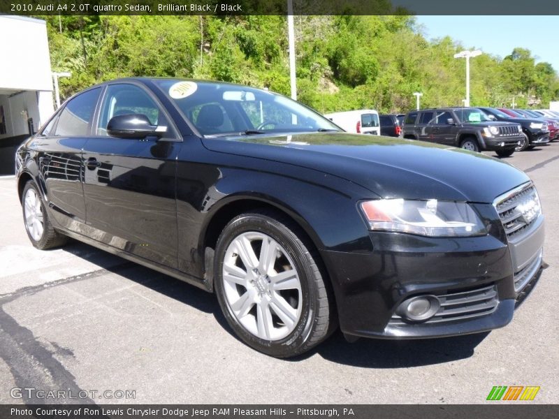 Brilliant Black / Black 2010 Audi A4 2.0T quattro Sedan
