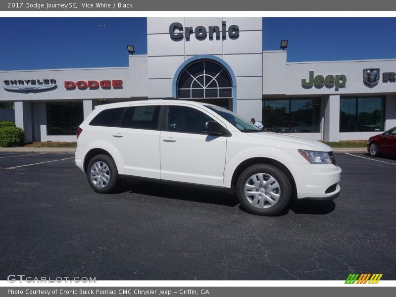 Vice White / Black 2017 Dodge Journey SE