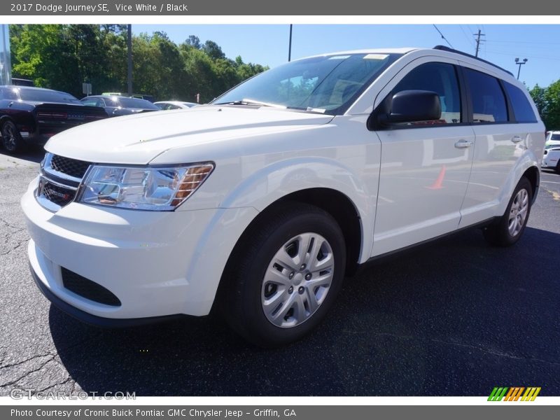 Vice White / Black 2017 Dodge Journey SE