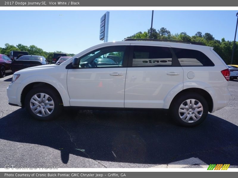 Vice White / Black 2017 Dodge Journey SE