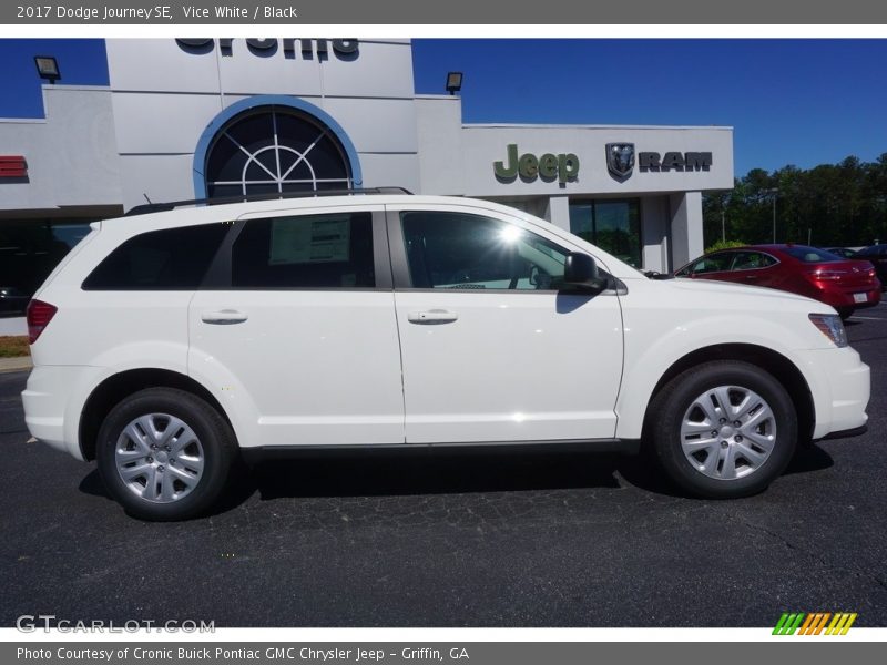 Vice White / Black 2017 Dodge Journey SE