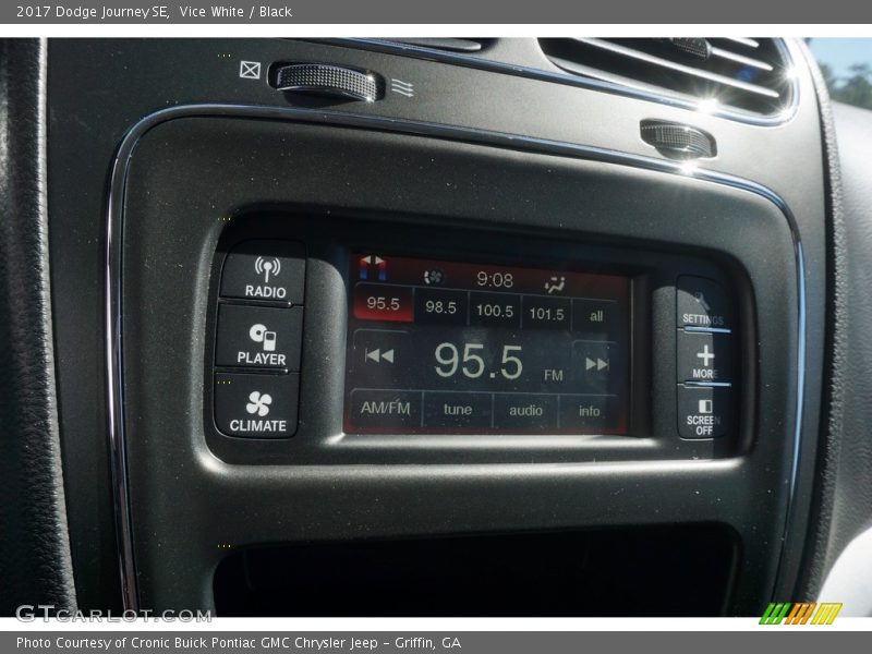 Vice White / Black 2017 Dodge Journey SE